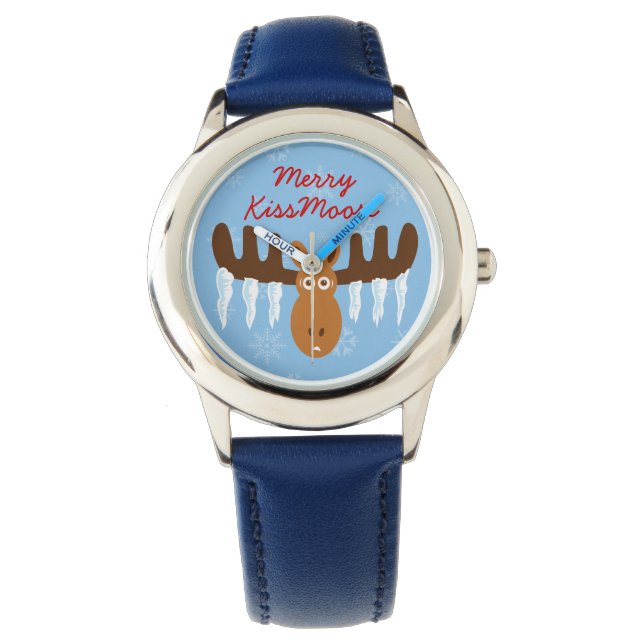 Reloj De Pulsera Moose Head_Icicle Antlers_Merry KissMoose (Anverso)