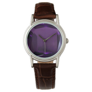 Reloj De Pulsera Morado reloj, Amethyst Gemstone