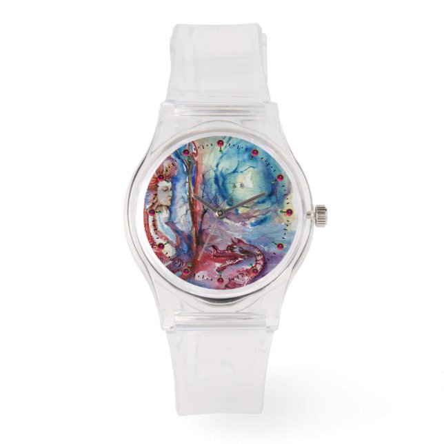 Reloj De Pulsera MORGANA LE FAY Arthuria Leyendas Acuarela (Anverso)