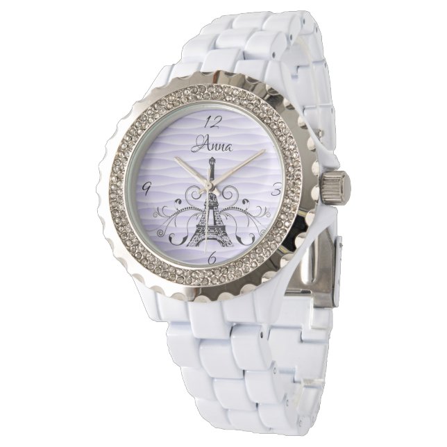 Reloj De Pulsera Morple Eiffel Torre Flourish Watch (Angular)