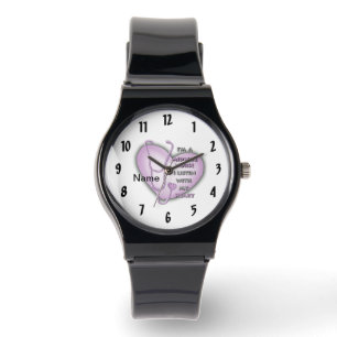 Reloj De Pulsera Morple Heart Midwife Nurse Watch