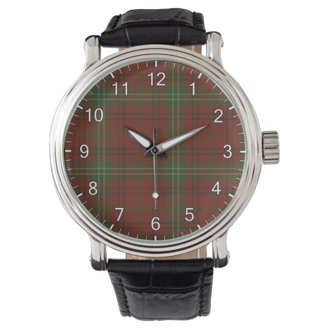 Reloj De Pulsera Morrison Clan Tartan (Anverso)