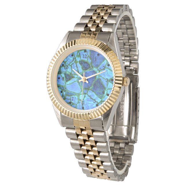 Reloj De Pulsera Mosaico azul índigo (Angular)