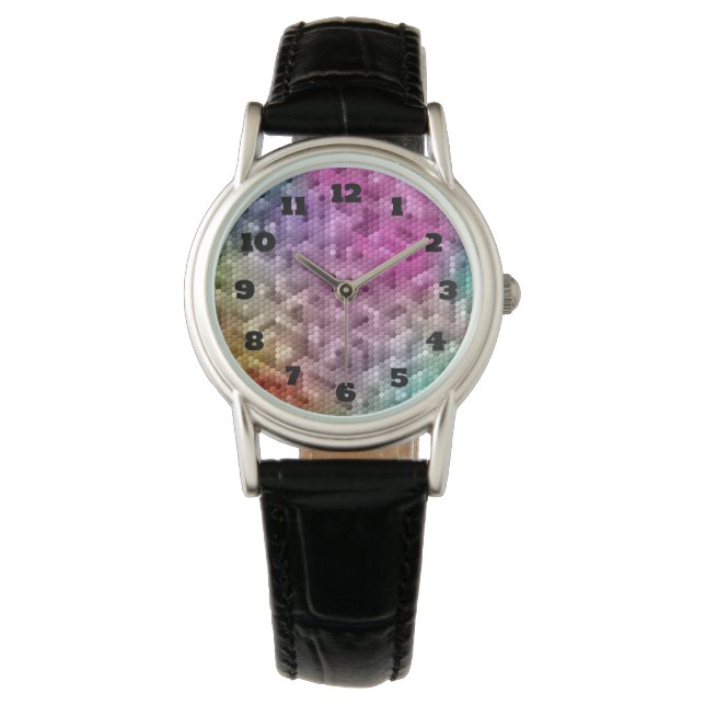 Reloj De Pulsera Mosaico de color arcoiris de Guay (Anverso)