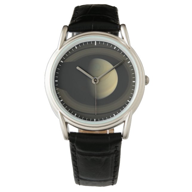 Reloj De Pulsera Mosaico Del Planeta Saturno Y Sus Anillos Principa (Anverso)
