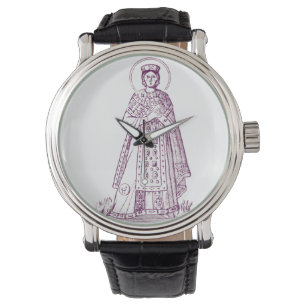 Reloj De Pulsera Mosaico griego de Santa Inés de Roma