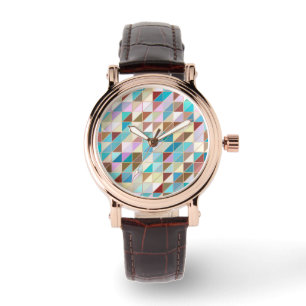 Reloj De Pulsera Mosaico - Pasteles y tonos de tierra