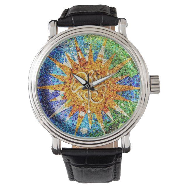 Reloj De Pulsera Mosaicos de Park Guell (Anverso)