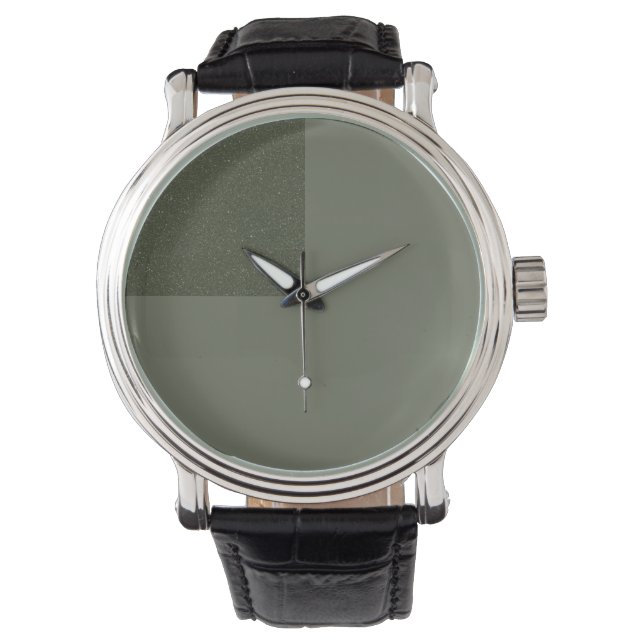Reloj De Pulsera Moss Green Geometric Watch - Personalizable (Anverso)