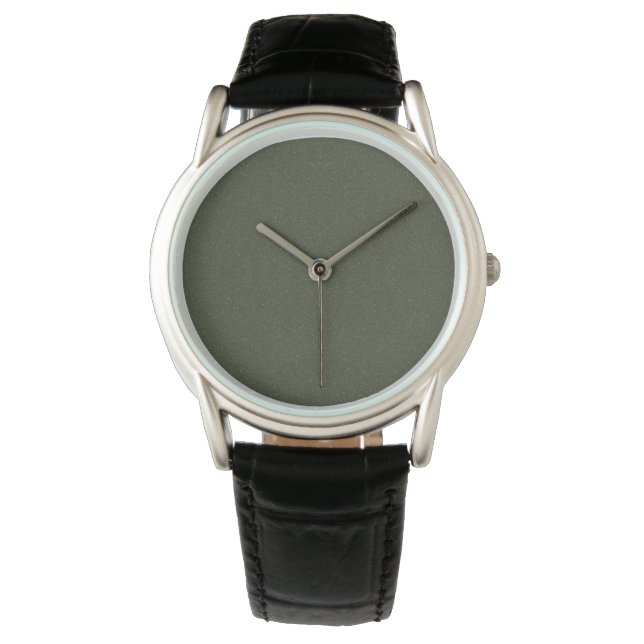 Reloj De Pulsera Moss Green Texture Watch - Personalizable (Anverso)