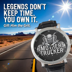 Reloj De Pulsera Mother Trucker: diseño de cráneo atrevido
