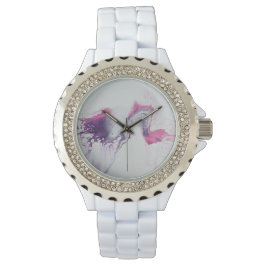 Reloj De Pulsera Motif abstrait rose.