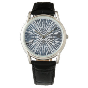 Reloj De Pulsera Motif radial de tinta índigo