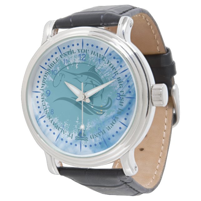 Reloj De Pulsera Motivación de la pesca | Pescado de marlín | Parec (Angular)