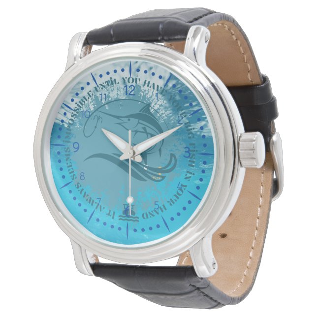 Reloj De Pulsera Motivación de la pesca | Pescado de marlín | Parec (Angular)
