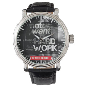 Reloj De Pulsera Motivación del entrenamiento: trabajo duro