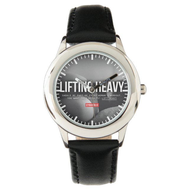 Reloj De Pulsera Motivación del gimnasio de construcción de cuerpos (Anverso)