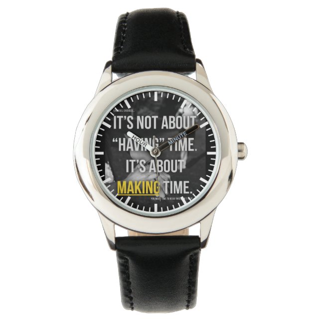 Reloj De Pulsera Motivación del gimnasio de construcción de cuerpos (Anverso)