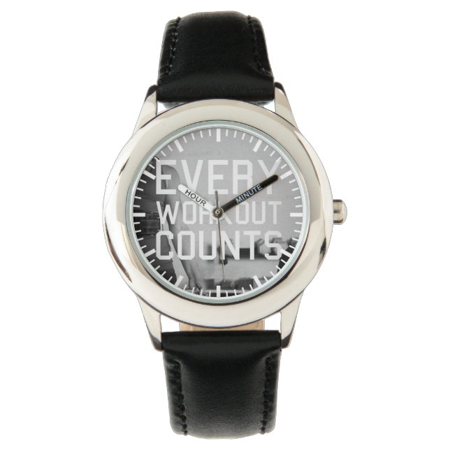 Reloj De Pulsera Motivación del gimnasio de construcción de cuerpos (Anverso)