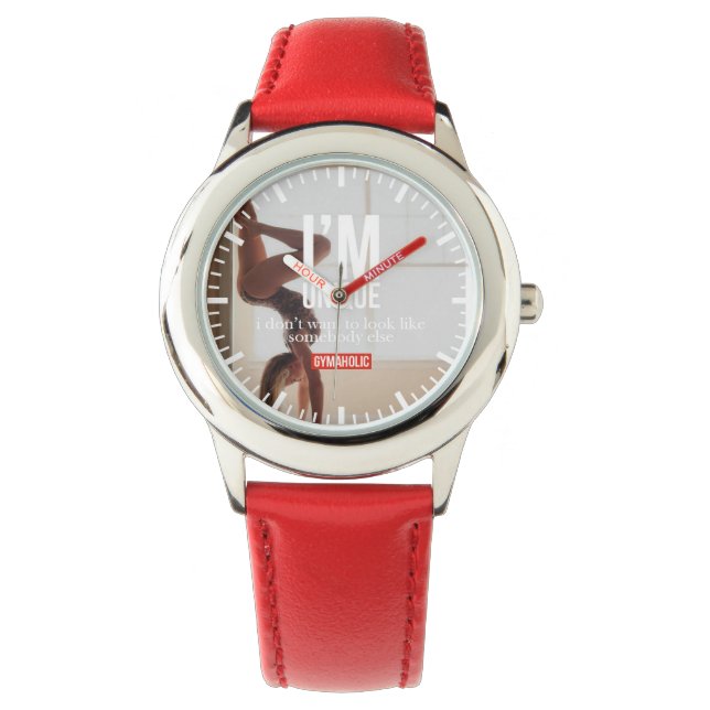 Reloj De Pulsera Motivación del gimnasio de construcción de cuerpos (Anverso)