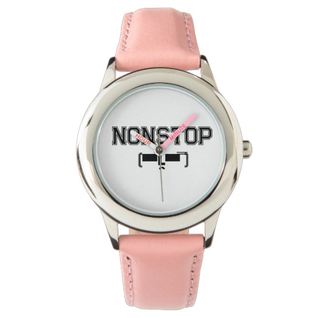 Reloj De Pulsera Motivación del Gimnasio NONSTOP Camiseta de Hoodie (Anverso)