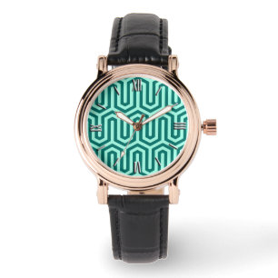 Reloj De Pulsera Motivo egipcio deco - turquesa y agua