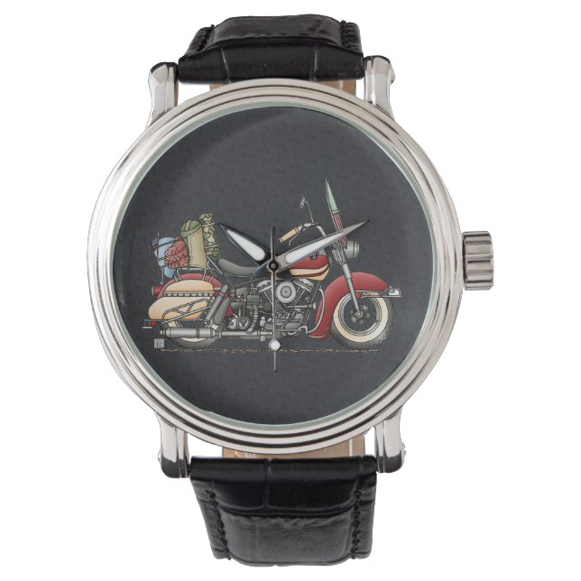 Reloj De Pulsera Motocicleta cúpula (Anverso)