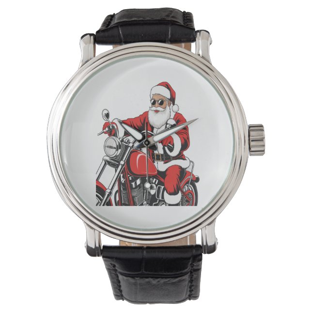 Reloj De Pulsera Motocicleta de Santa Riding (Anverso)