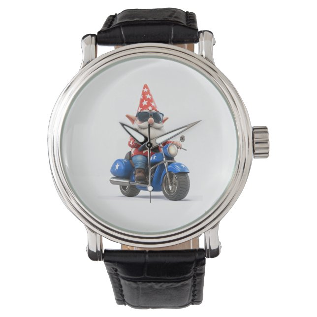 Reloj De Pulsera Motocicleta estadounidense de Gnome (Anverso)