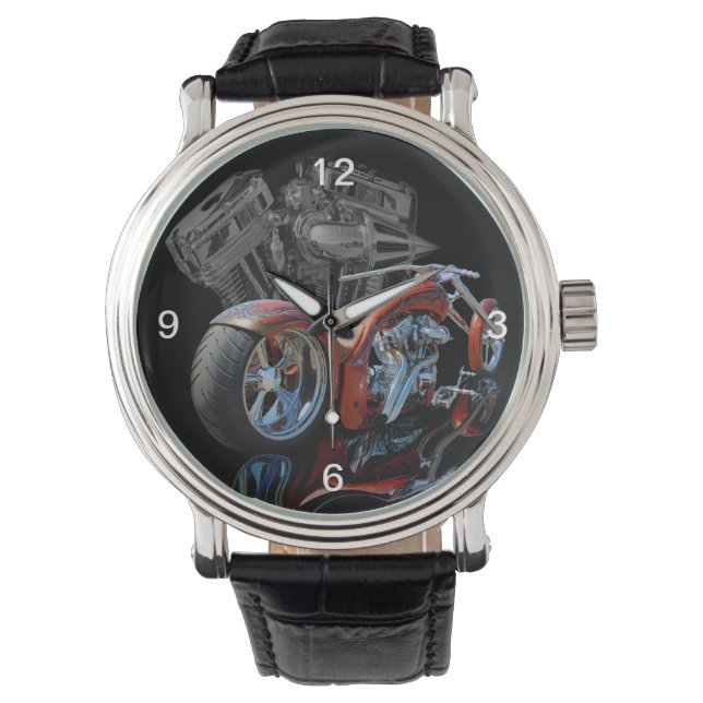 Reloj De Pulsera motocicleta personalizado (Anverso)