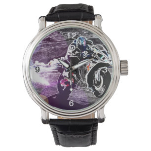 Reloj De Pulsera motocrós biking de la suciedad que compite con al