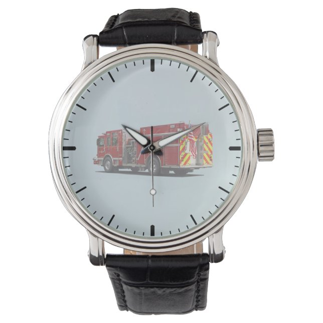 Reloj De Pulsera Motor de fuego con bandera estadounidense (Anverso)