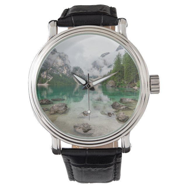 Reloj De Pulsera Mountain Lake View (Anverso)