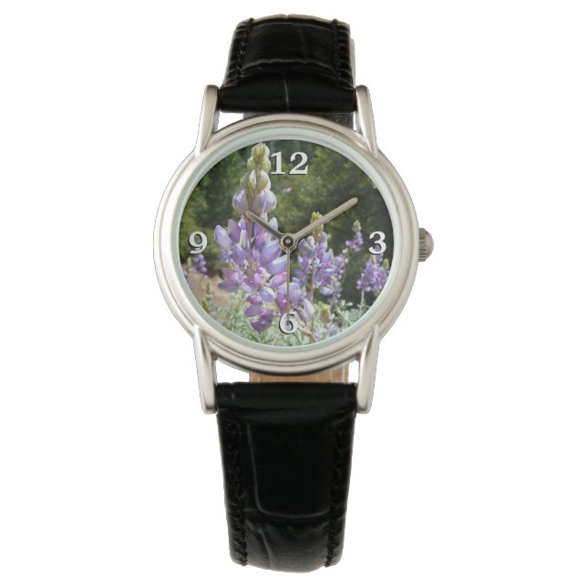 Reloj De Pulsera Mountain Lupins at Yosemite (Anverso)