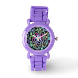 Reloj De Pulsera Movimientos coloridos Resumen Arte Fractal Trippy
