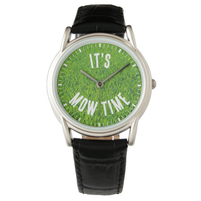 Reloj De Pulsera Mow Time Lawn Mowing Themed (Anverso)