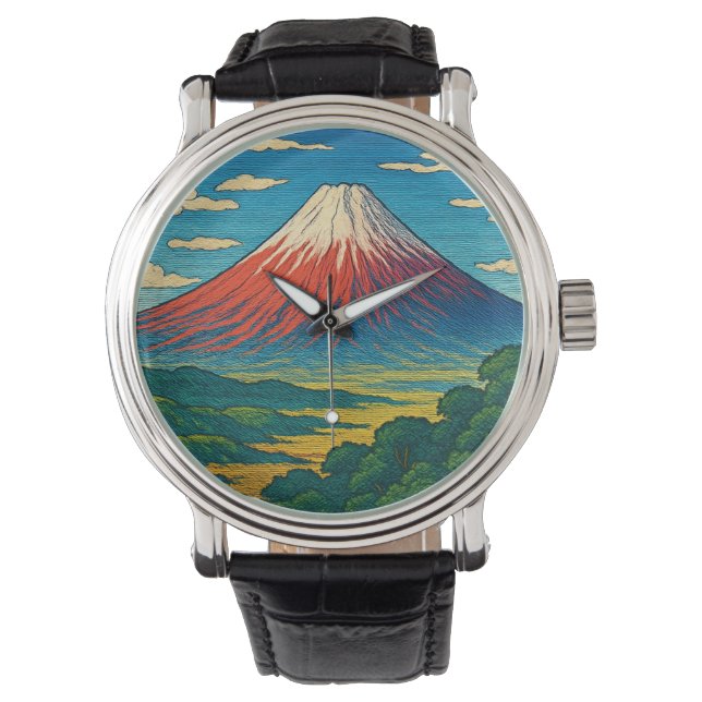Reloj De Pulsera Mt. Fuji Original Artwork Watch (Anverso)