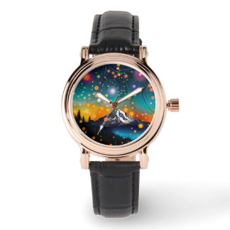 Reloj De Pulsera Mt. Rainier Starry Sky