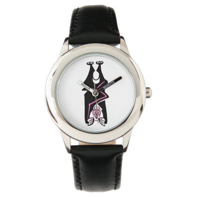 Reloj De Pulsera MTD Negro - Halloween - Batty - Niños vigilados (Anverso)