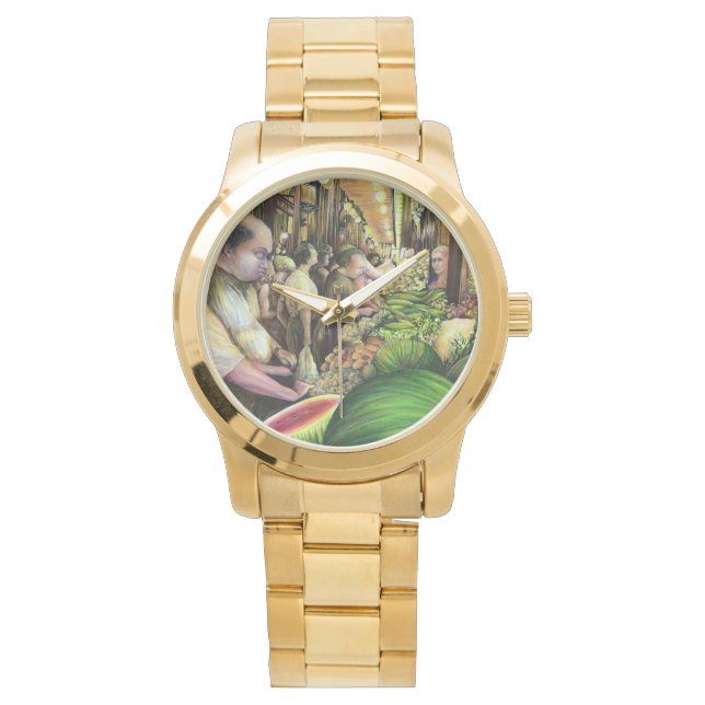 Reloj De Pulsera Muchos hombres, muchos melones, Budapest (Anverso)