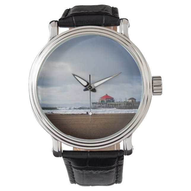Reloj De Pulsera Muelle de Huntington Beach, CA (Anverso)