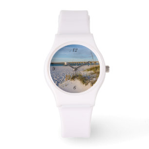 Reloj De Pulsera Muelle de las Dunas de Pensacola en Vigilia Matuti