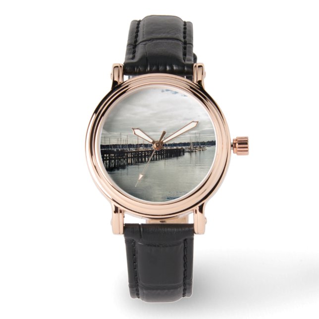 Reloj De Pulsera Muelle del barco (Anverso)