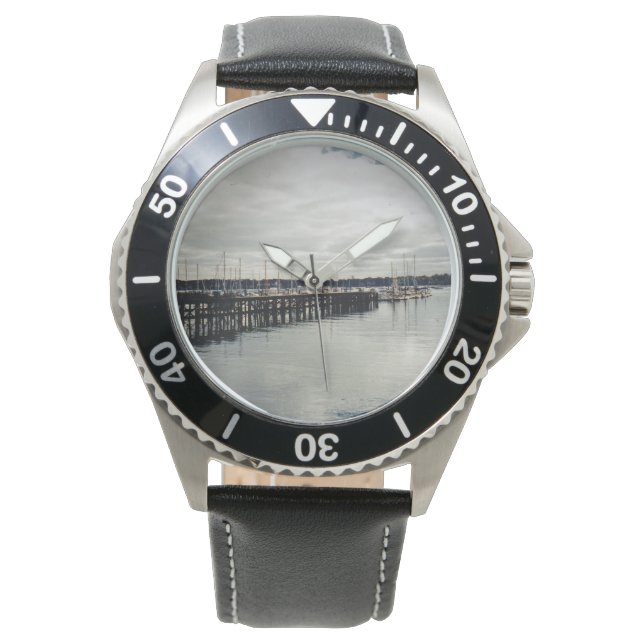 Reloj De Pulsera Muelle del barco (Anverso)