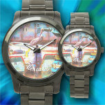Reloj De Pulsera Muelle Los Peines Pelican 0463<br><div class="desc">Pintura de la colección "Muelle Los Peines Pelican 0463" Nunca más tendrás problemas con uno de estos personalizados Unisex Relojes de Pulsera sobredimensionados. Fabricados para hombres y mujeres, compra algunos para regalar a amigos y familiares. ¡personalizar con tu texto! Personalice en la página del producto o haga clic en el...</div>