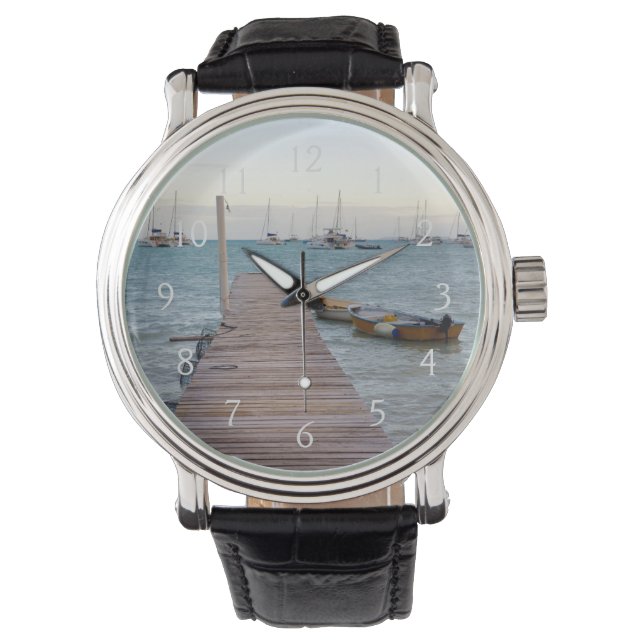 Reloj De Pulsera Muelle y trampas de langosta (Anverso)