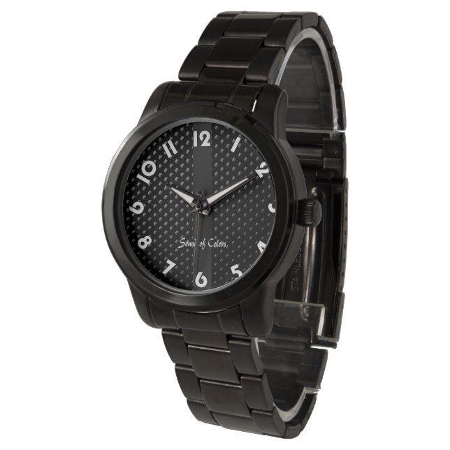 Reloj De Pulsera Muestra pulsera “Negra Elegancia " (Angular)