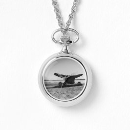 Reloj De Pulsera Muestra tema marino, blanco y negro