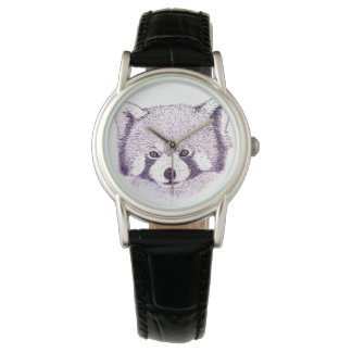 Reloj De Pulsera Muestre a Pandas rojizas