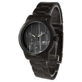 Reloj De Pulsera muestre blanco y negro foto abstracta, barco